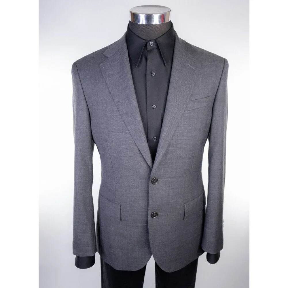 J.Crew Ludlow Tollegno 1900 Sz 38S 3D Wool Sport Coat Gray Two Button Jacket